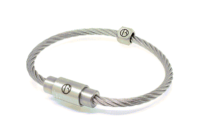 Custom Stainless Steel CABLE Bracelet for Retail