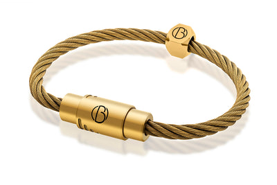 Matte Gold PVD CABLE Stainless Steel Bracelet