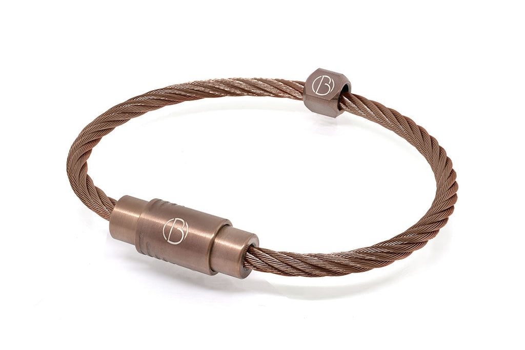 Rose gold shop cable bracelet