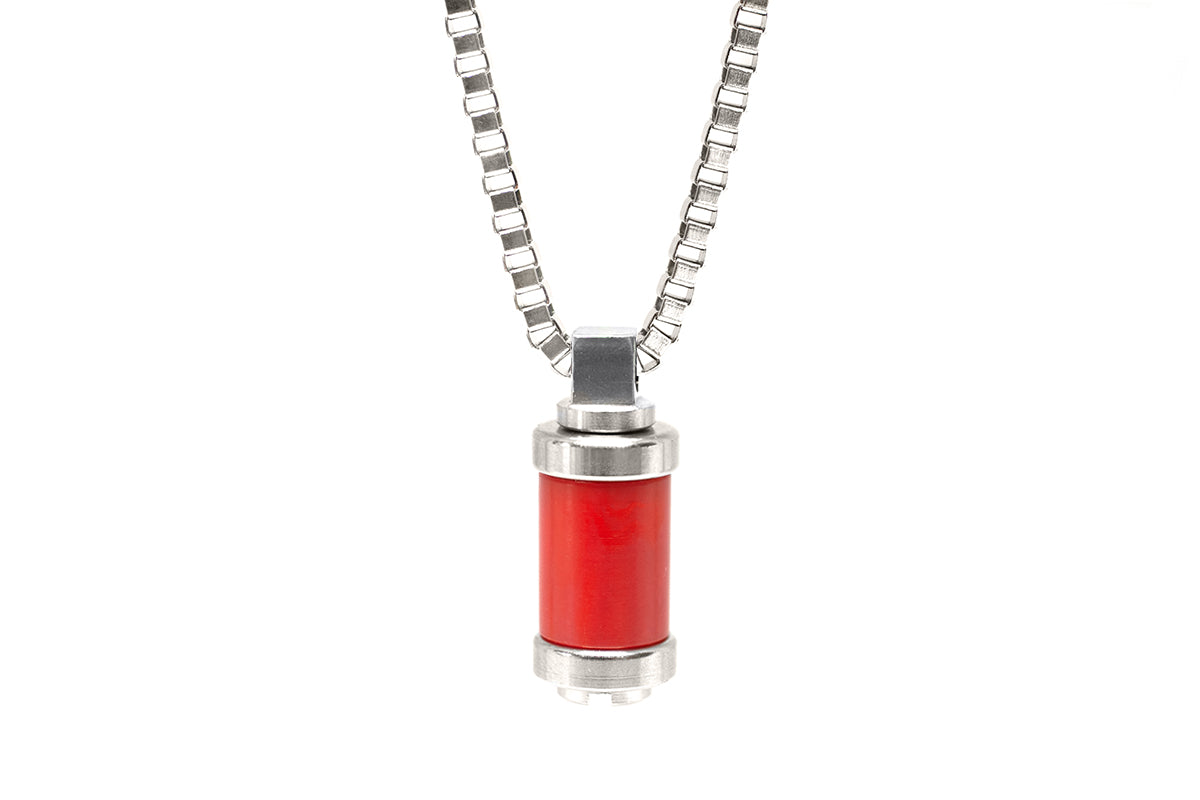 ECO Bead Stainless Steel Pendant Converter Necklace