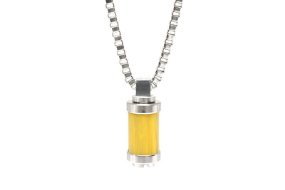 ECO Bead Stainless Steel Pendant Converter Necklace