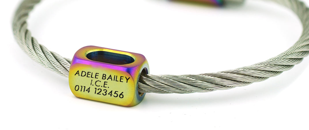 Medical ID Stainless Steel Beads Bailey of Sheffield