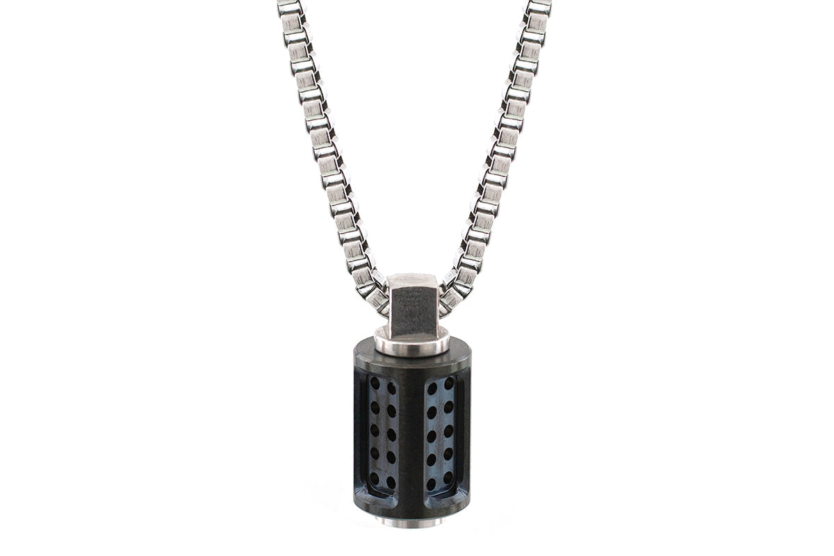 Aero Stainless Steel Pendant Converter Necklace