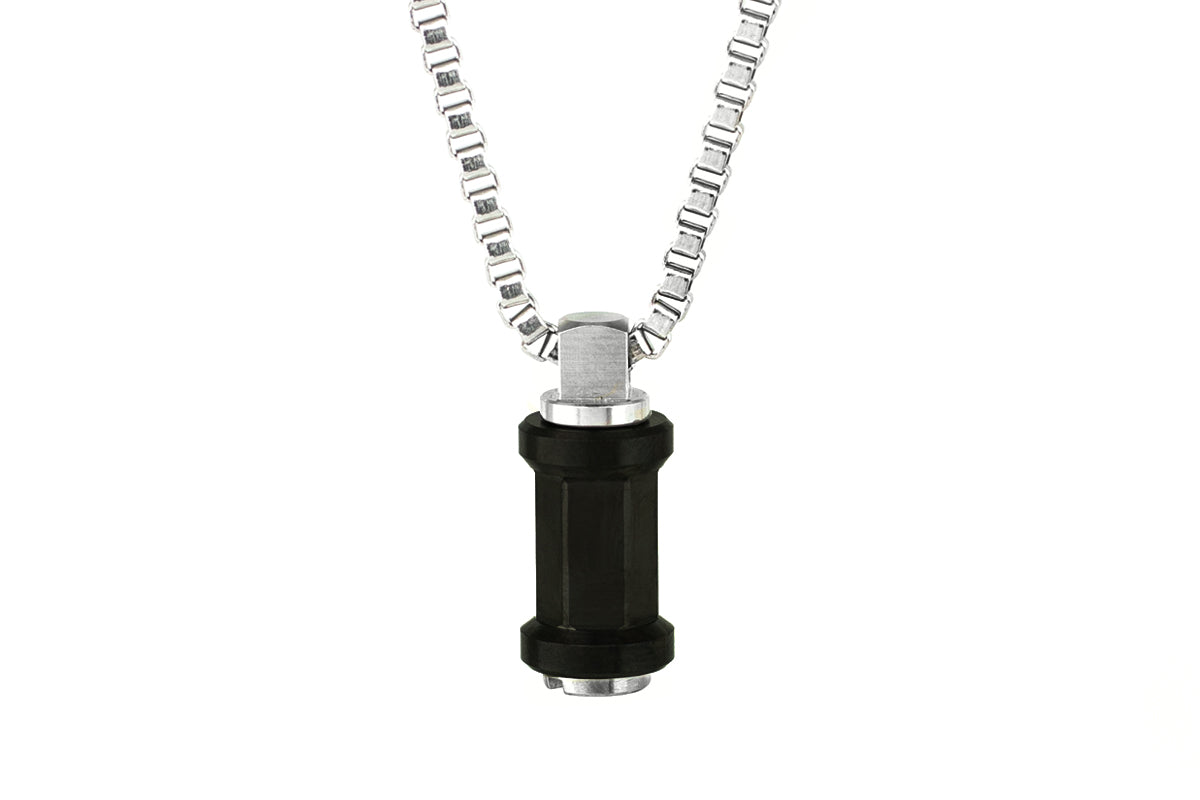 Bobbin Stainless Steel Pendant Converter Necklace