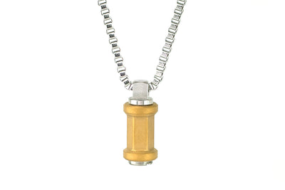 Bobbin Stainless Steel Pendant Converter Necklace