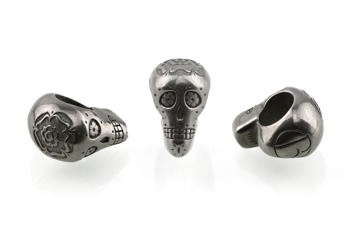 Candy Skull Bead Stainless Steel
