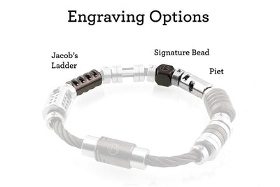 Fully Loaded Storm CABLE Stainless Steel Bracelet - Free Text Engraving