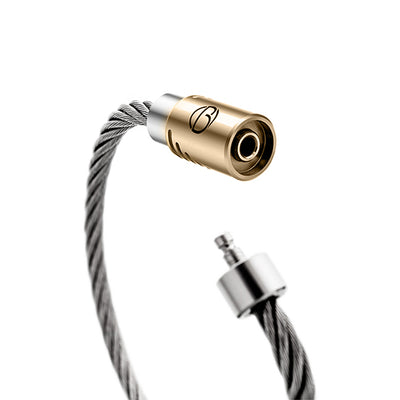 Fully Loaded Matte Gold PVD CABLE Stainless Steel Bracelet