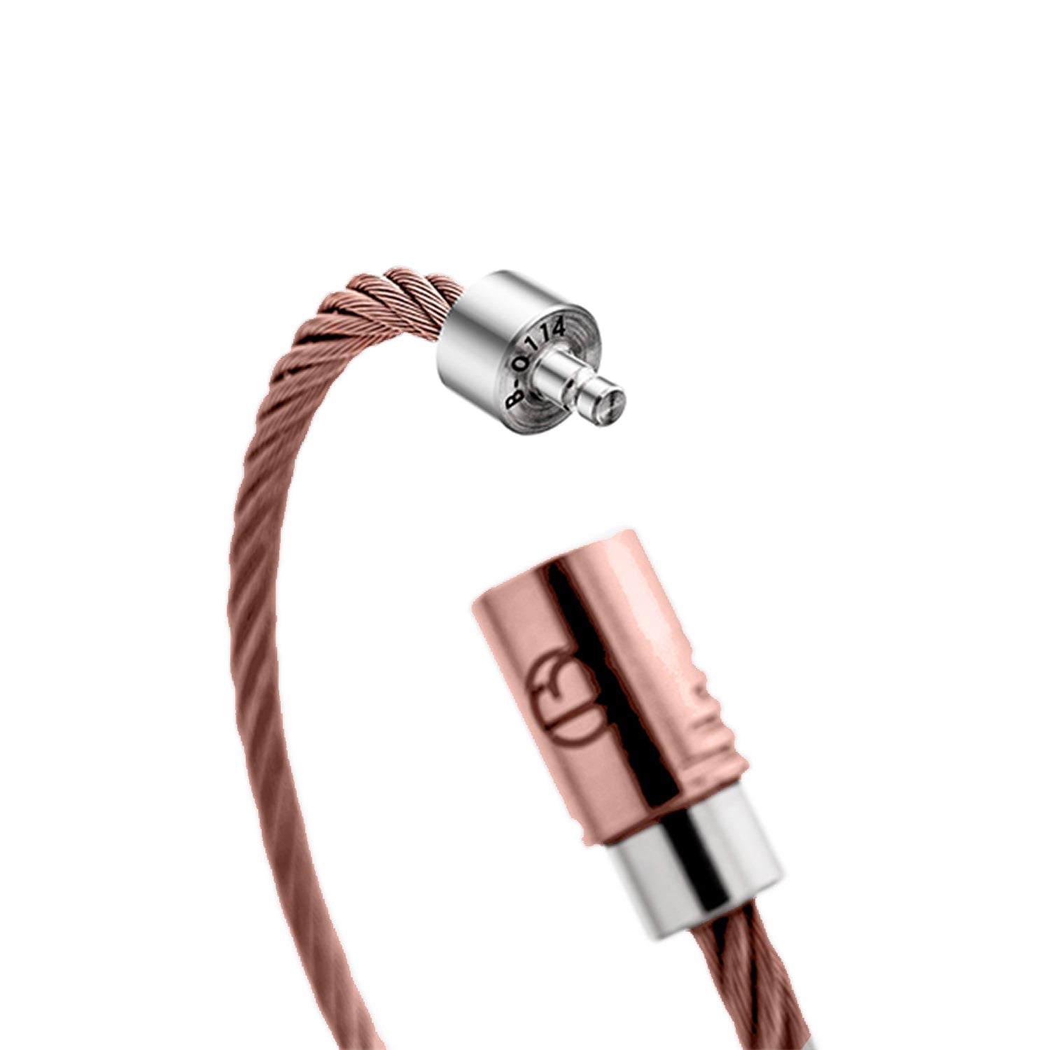 Rose gold online cable bracelet