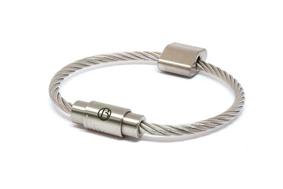 Capsule Bead and Stainless Steel CABLE Bracelet