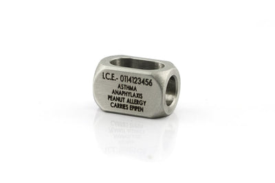 ID Bead Stainless Steel - Free Text Engraving*