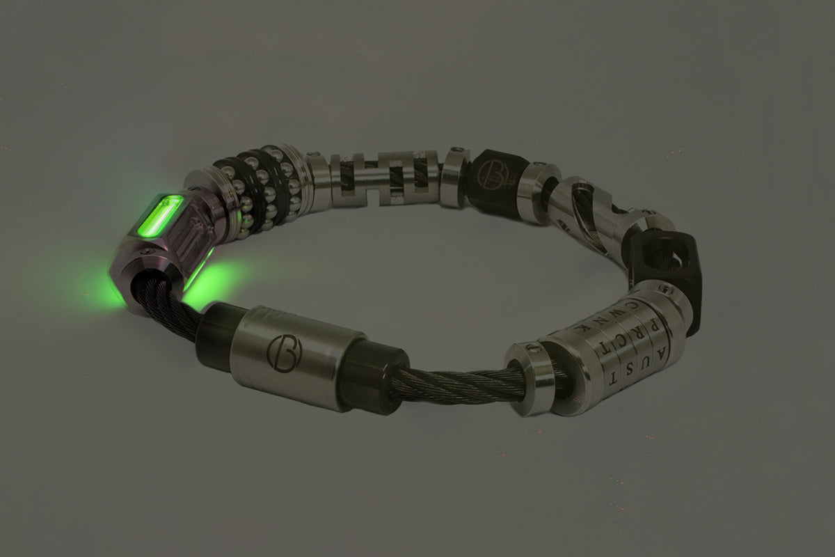 Fully Loaded Midnight CABLE Stainless Steel Bracelet V2
